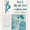 Programa Don Q. Hijo del Zorro 1925