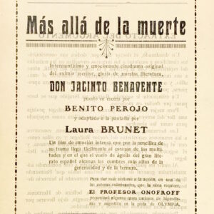 Programa doble Más allá de la muerte (mudo) 1924