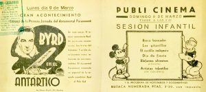 Programa Publi Cinema Infantil 1936