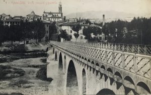 Postal Manlleu Vista Parcial Puente