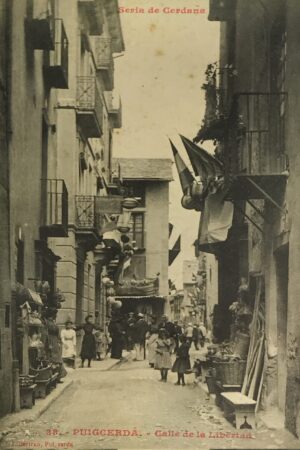Postal Puigcerda Calle de la Libertad