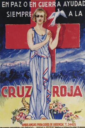 Postal guerra civil en paz o en guerra ayudad siempre a la Cruz Roja