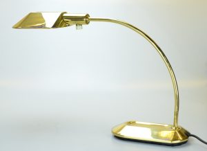 Lampara Metalarte Dorada Años 80 usada