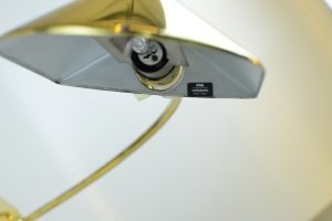 Lampara Metalarte Dorada Años 80 usada - Imagen 3