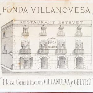 Postal Vilanova i la geltrú Fonda Villanovesa